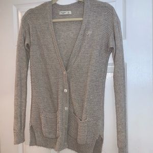 Golly Hicks tan sweater cardigan